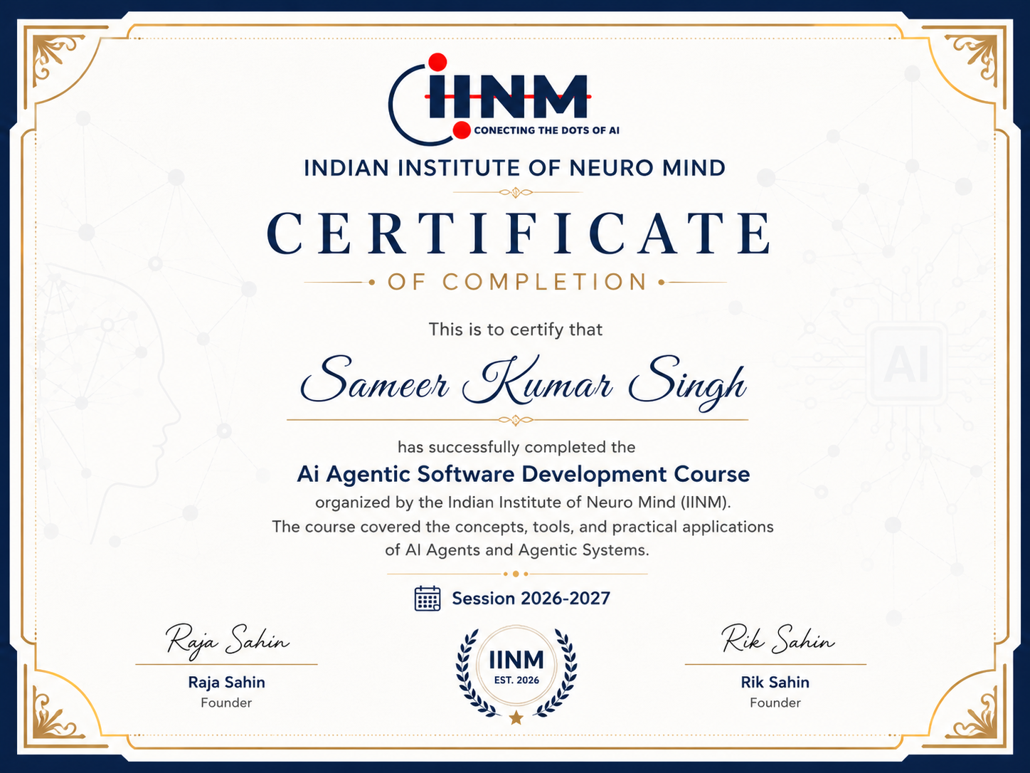 Certificate of Partnership - Nasscom FutureSkills